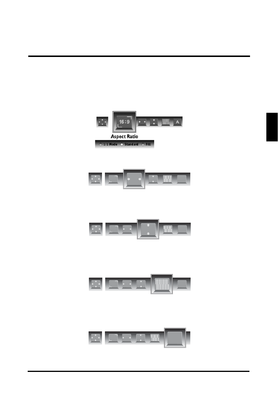 English, H. position, V. position | Fine tune, Auto sync | Westinghouse LD-3255VX User Manual | Page 37 / 59