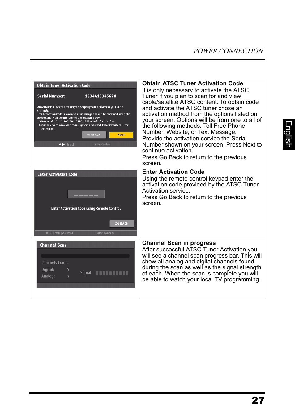 English | Westinghouse DIGITAL TELEVISION LD-3237 User Manual | Page 32 / 66