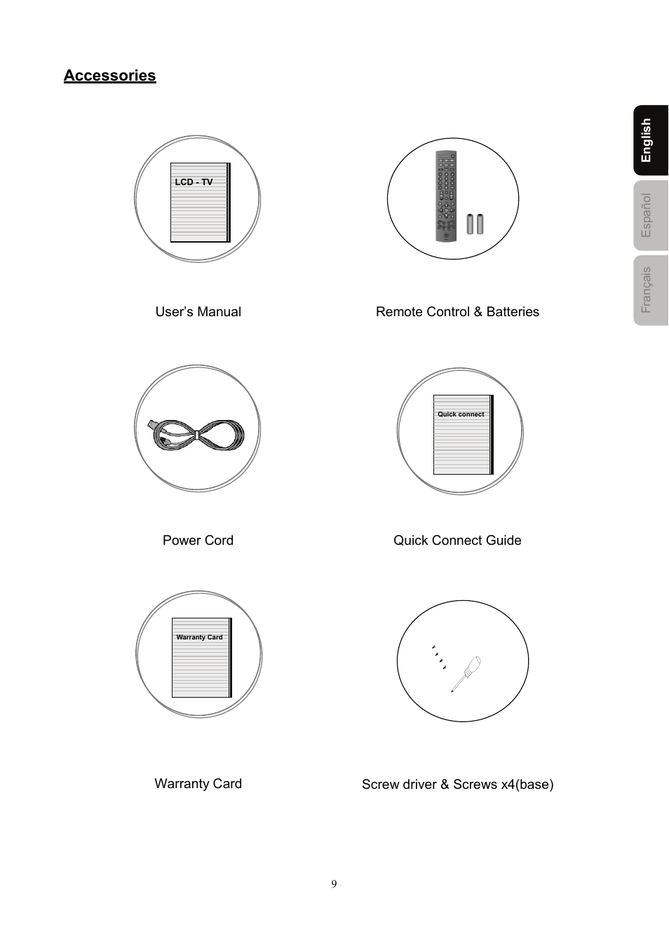 Accessories | Westinghouse SK-40H520S User Manual | Page 12 / 36