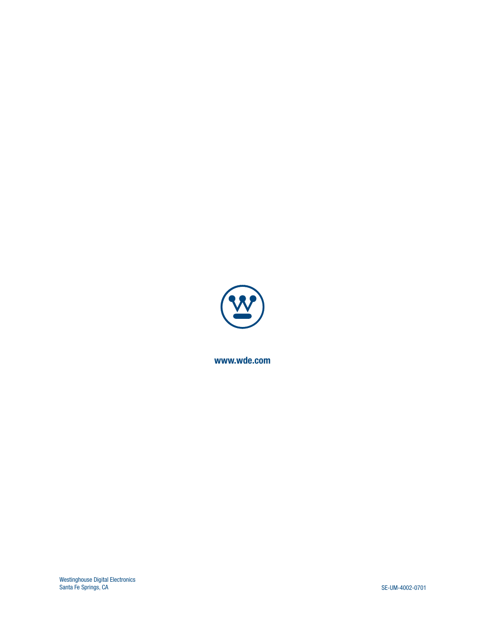 Westinghouse SK-40H520S User Manual | Page 36 / 36