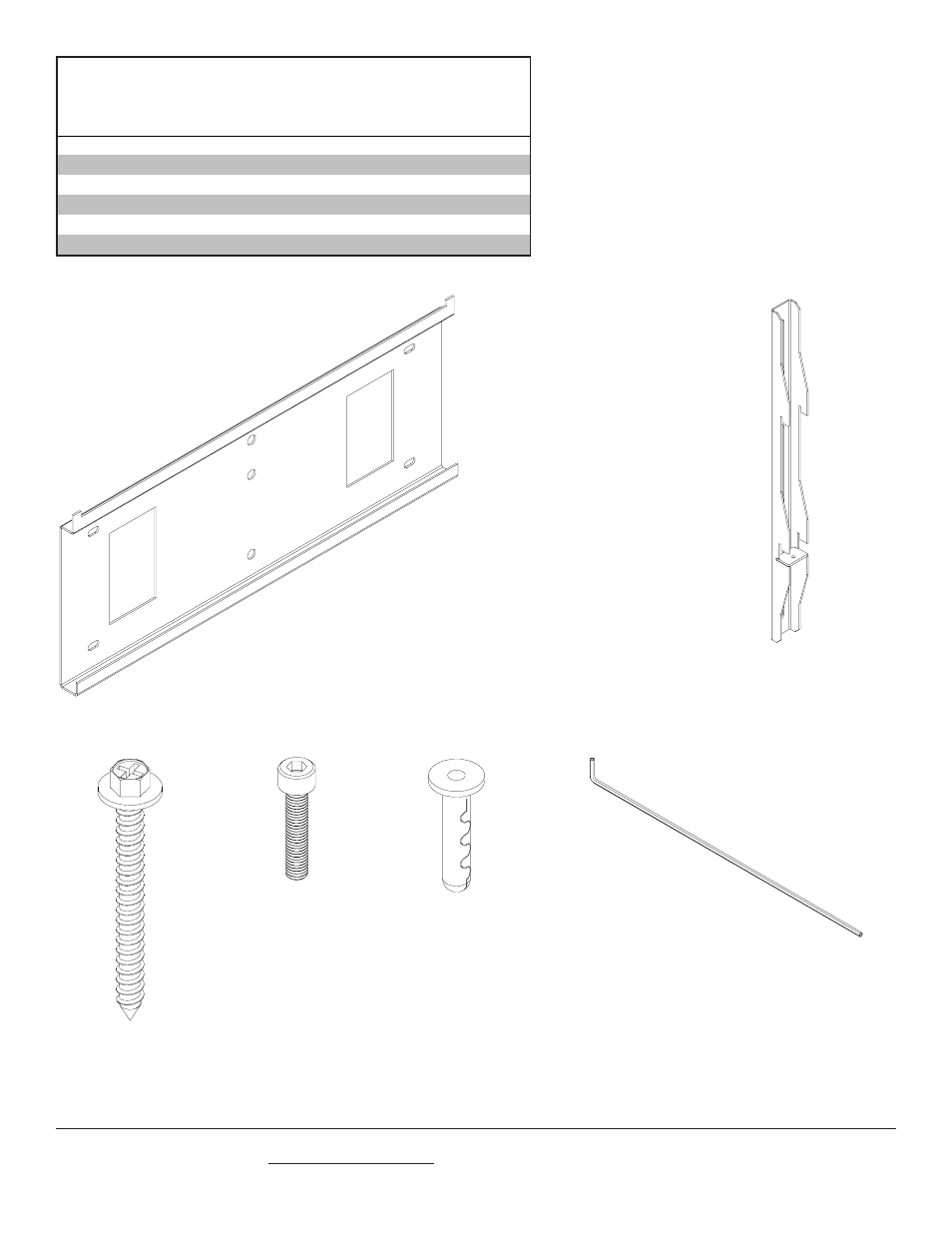 Aa cc ff bb ee dd, Parts list | Westinghouse MT80 THIN User Manual | Page 3 / 12