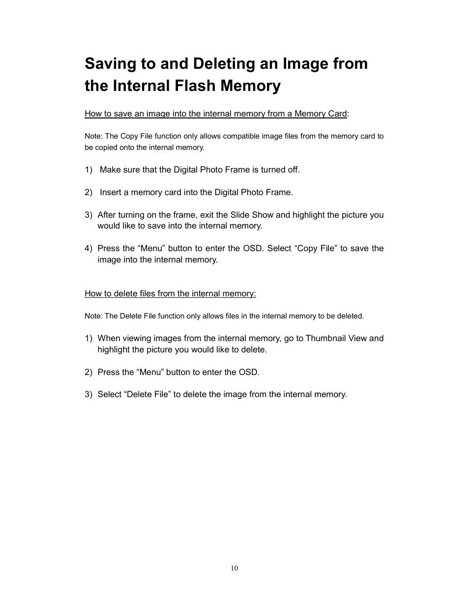 Westinghouse DPF-1021 User Manual | Page 11 / 18