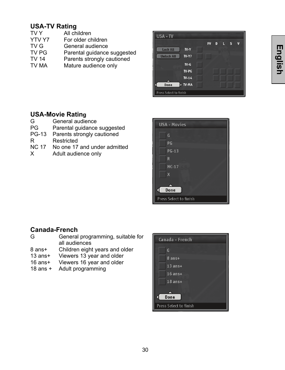 English | Westinghouse W3213 HD User Manual | Page 31 / 37