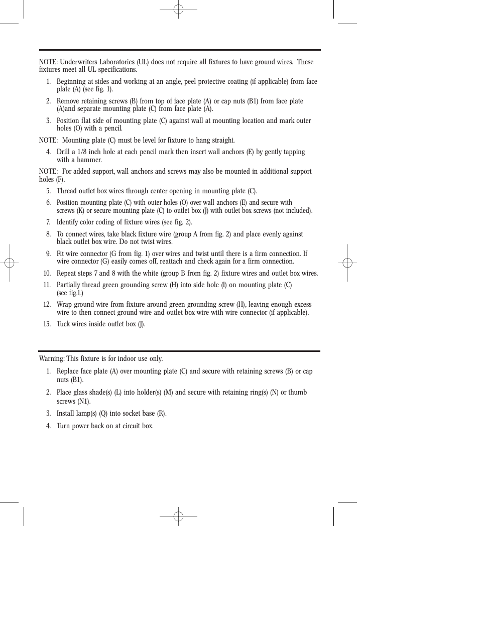 Westinghouse Indoor Lighting fixture User Manual | Page 4 / 12