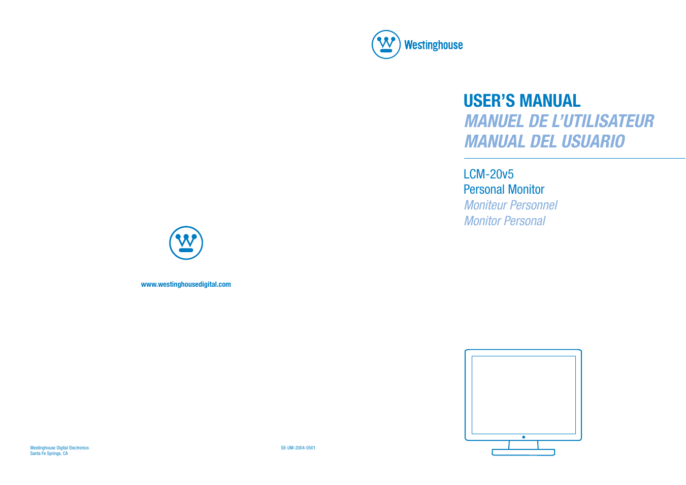 Westinghouse LCM-20v5 User Manual | 66 pages