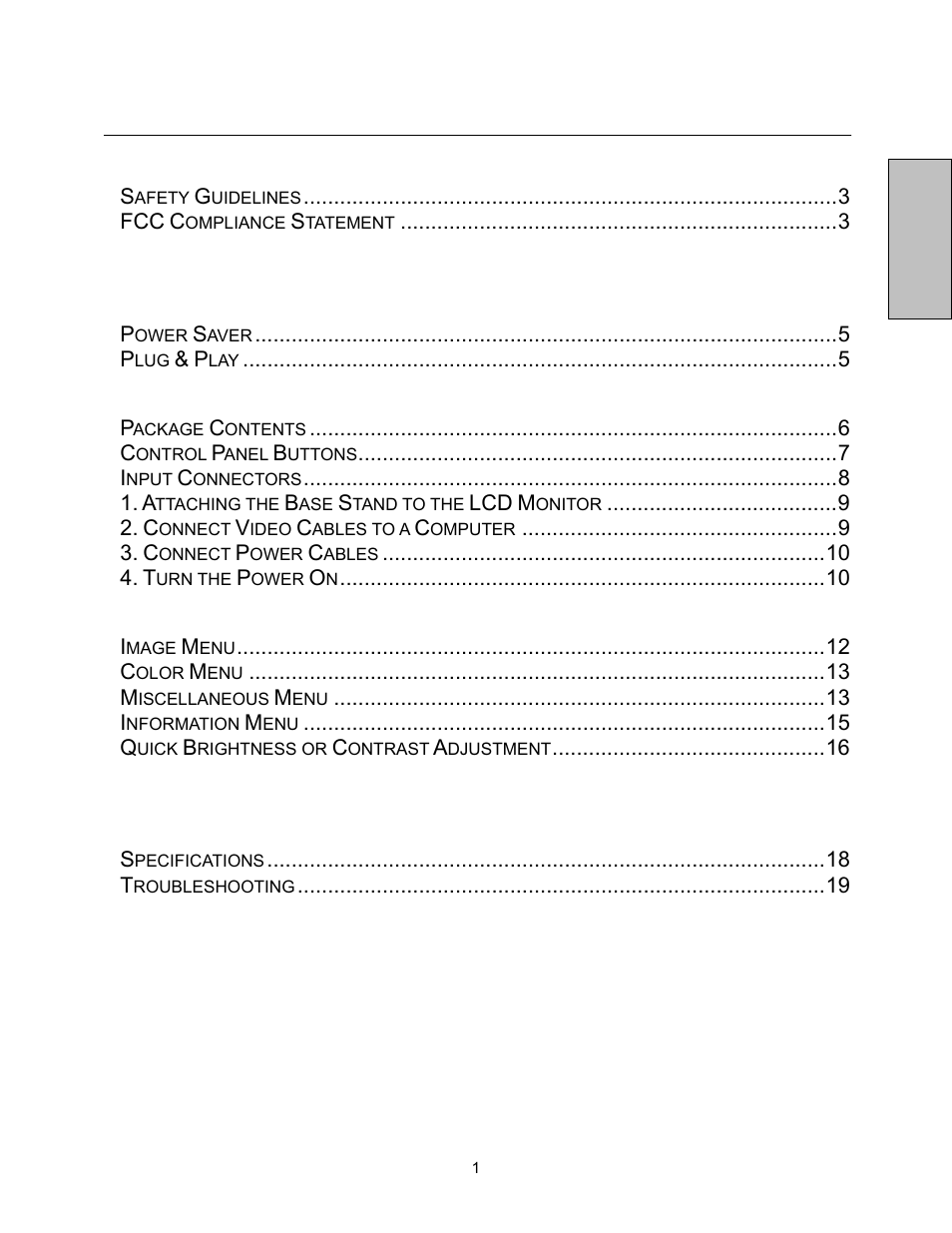 English | Westinghouse LCM-20v5 User Manual | Page 2 / 66
