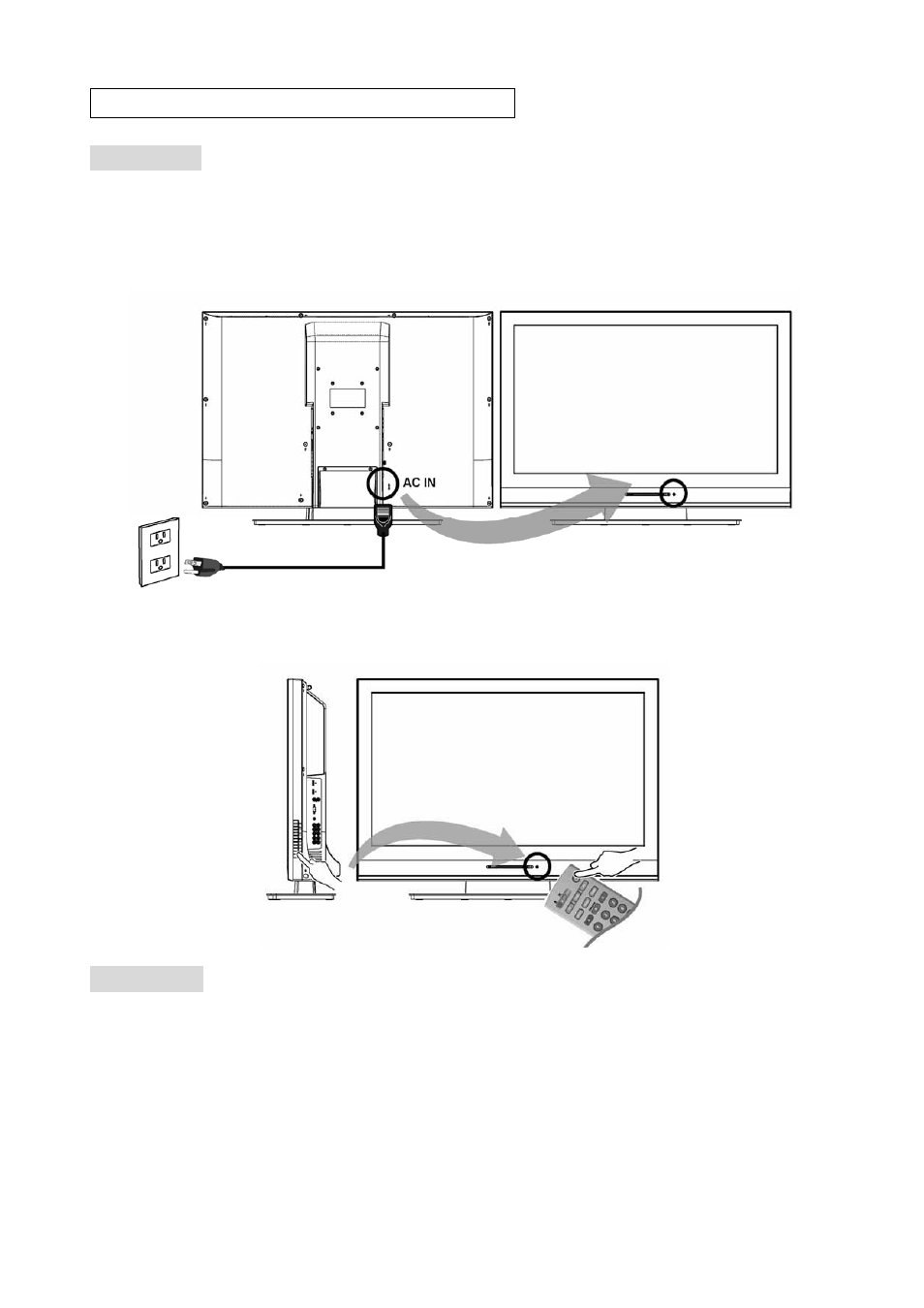 Turning the lcd display on and off, Turning on, Turning off | Westinghouse VK-40F580D User Manual | Page 22 / 62