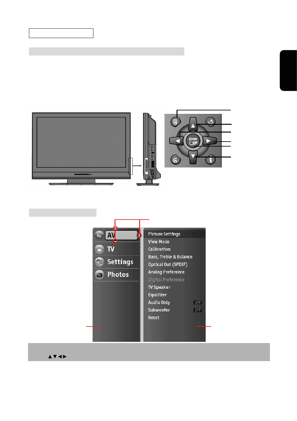 Menu navigation, How to manage on-screen display (osd) menu, Osd menu overview | Westinghouse VK-40F580D User Manual | Page 25 / 62