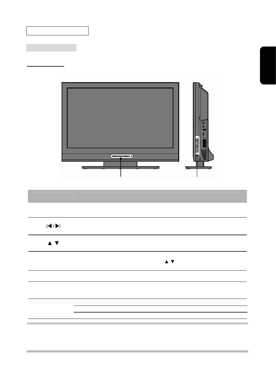 Lcd tv overview, Hdtv front view | Westinghouse VK-40F580D User Manual | Page 9 / 62
