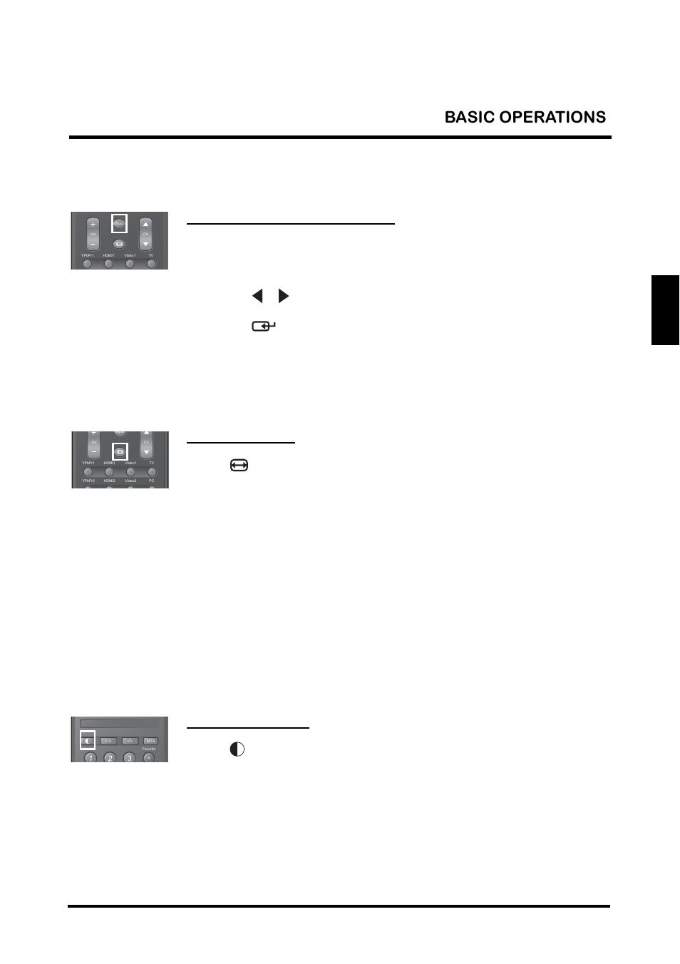Adjusting the display format, Adjusting the lcd backlight, English | Using the input key, Basic operations | Westinghouse TX-42F810G User Manual | Page 27 / 61