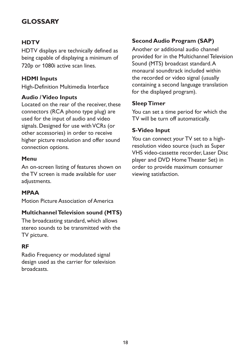 Westinghouse TX-42F970Z User Manual | Page 21 / 22