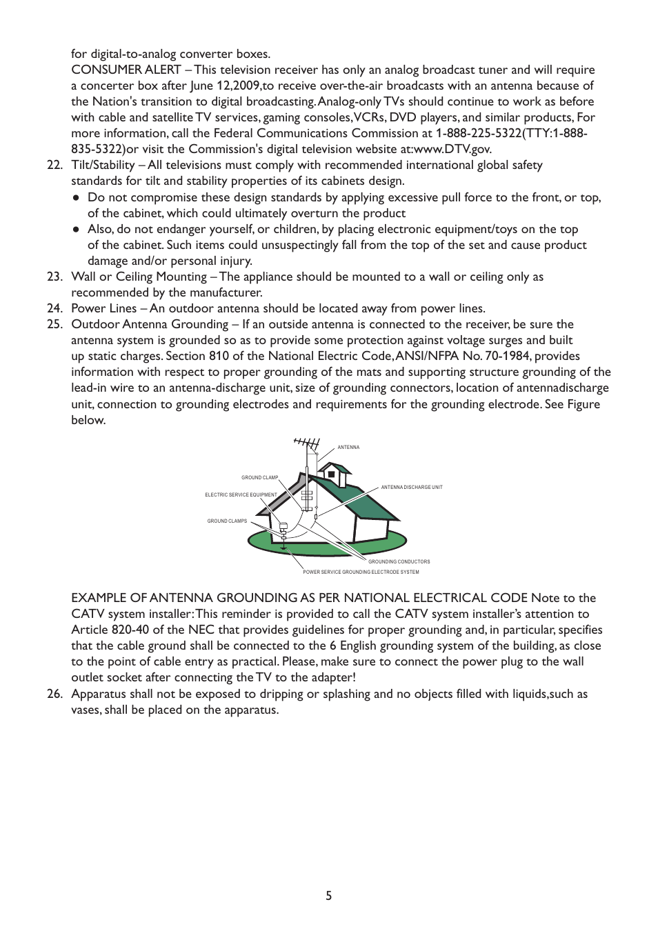 Westinghouse TX-42F970Z User Manual | Page 8 / 22