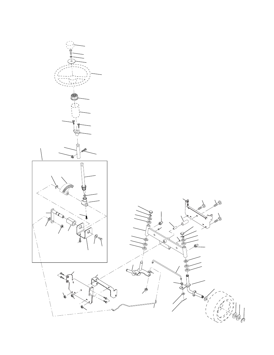 Repair parts, Steering | Weed Eater 174193 User Manual | Page 34 / 48