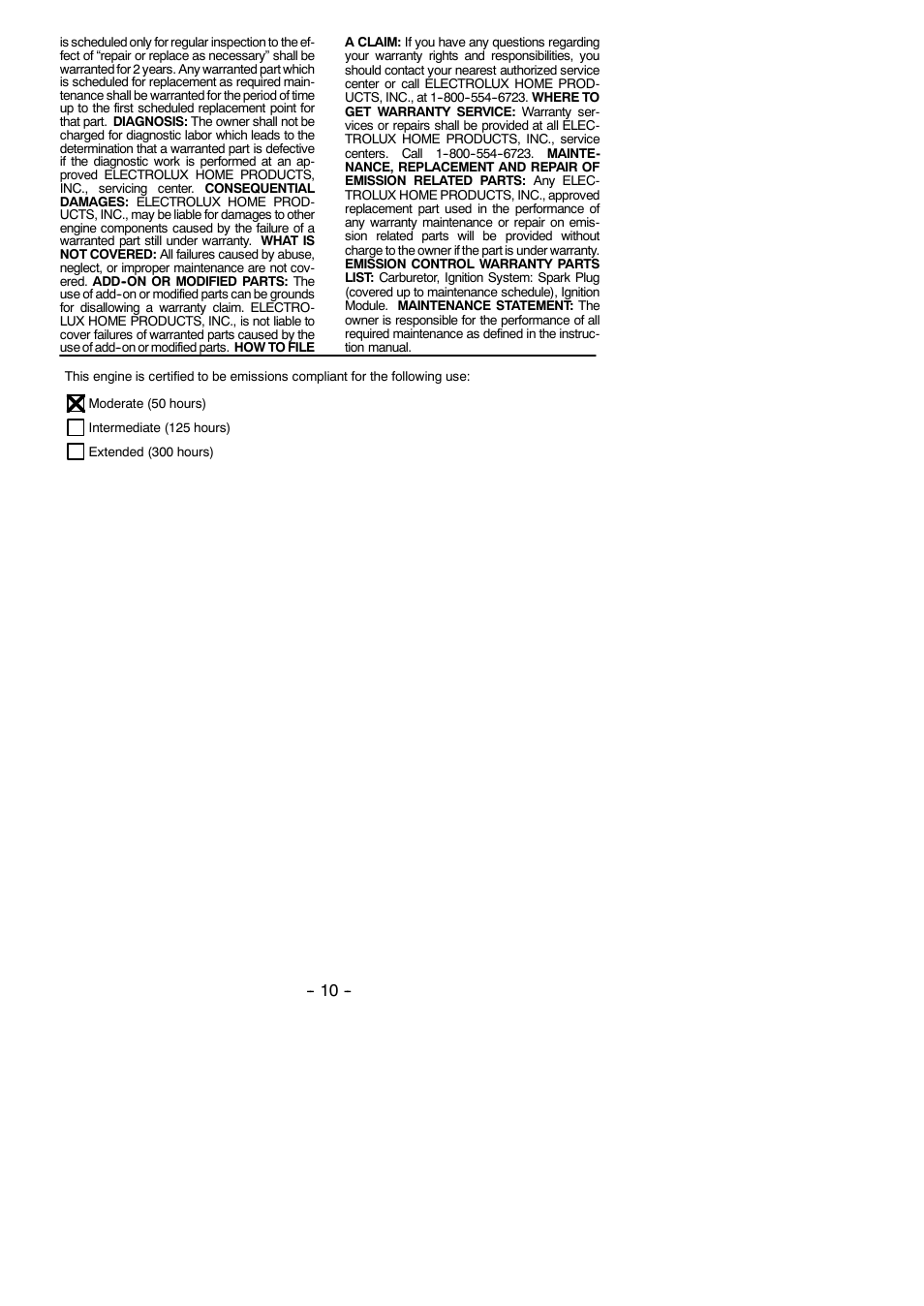 Weed Eater 530165303-01 User Manual | Page 10 / 10