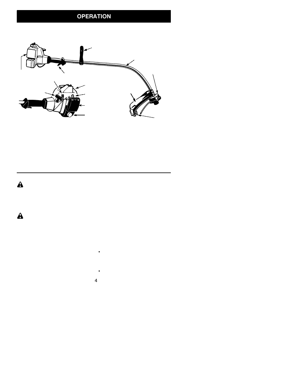 Operation | Weed Eater LE User Manual | Page 4 / 11