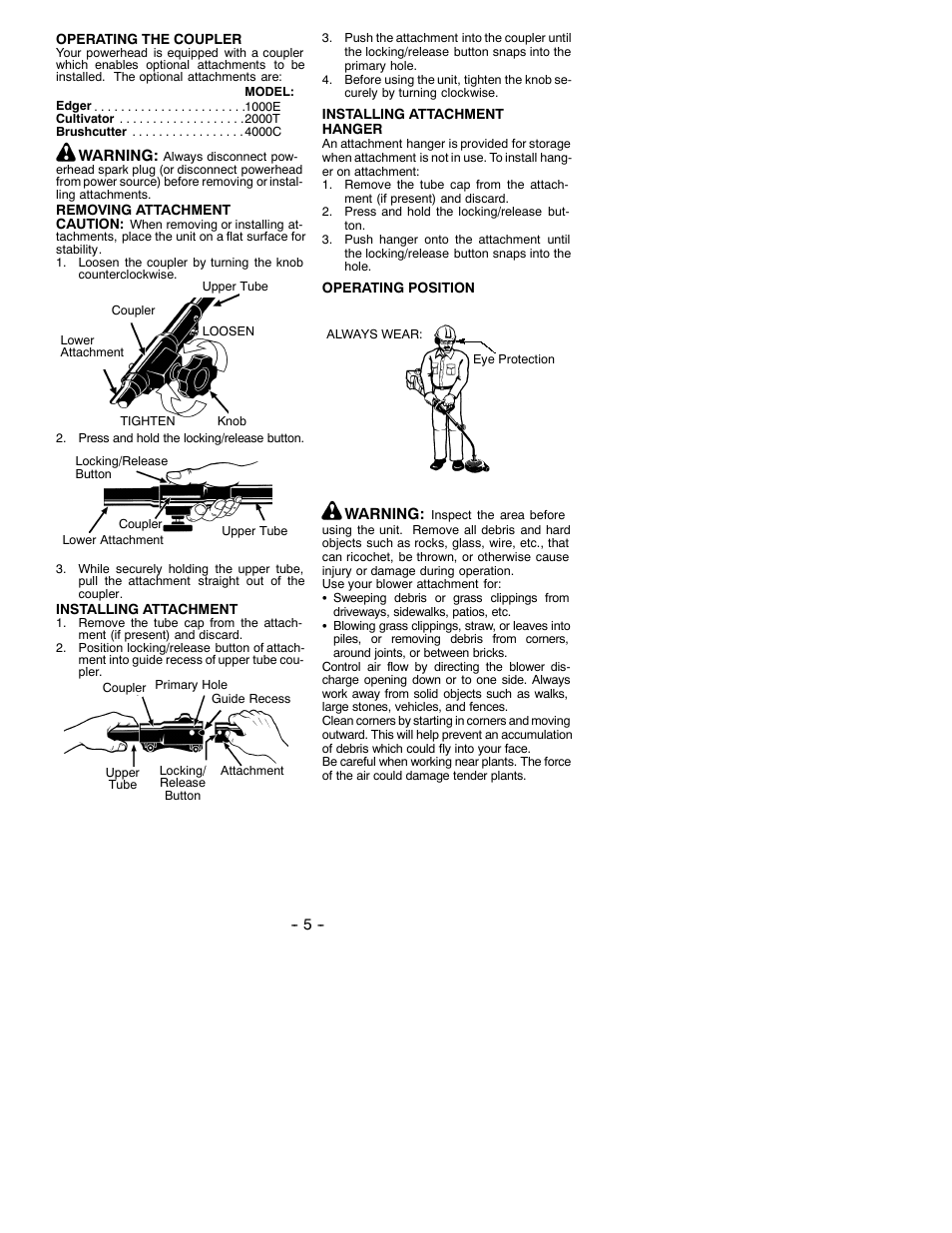 Weed Eater 530086789 User Manual | Page 5 / 6