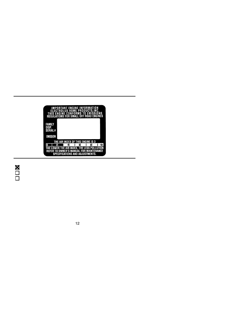 Weed Eater FX26 User Manual | Page 12 / 12