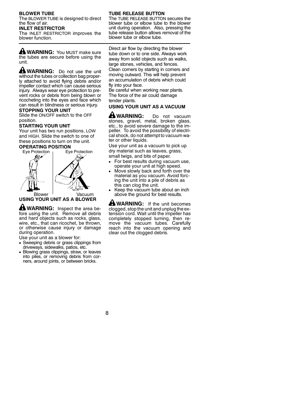 Weed Eater 545117525 User Manual | Page 8 / 10