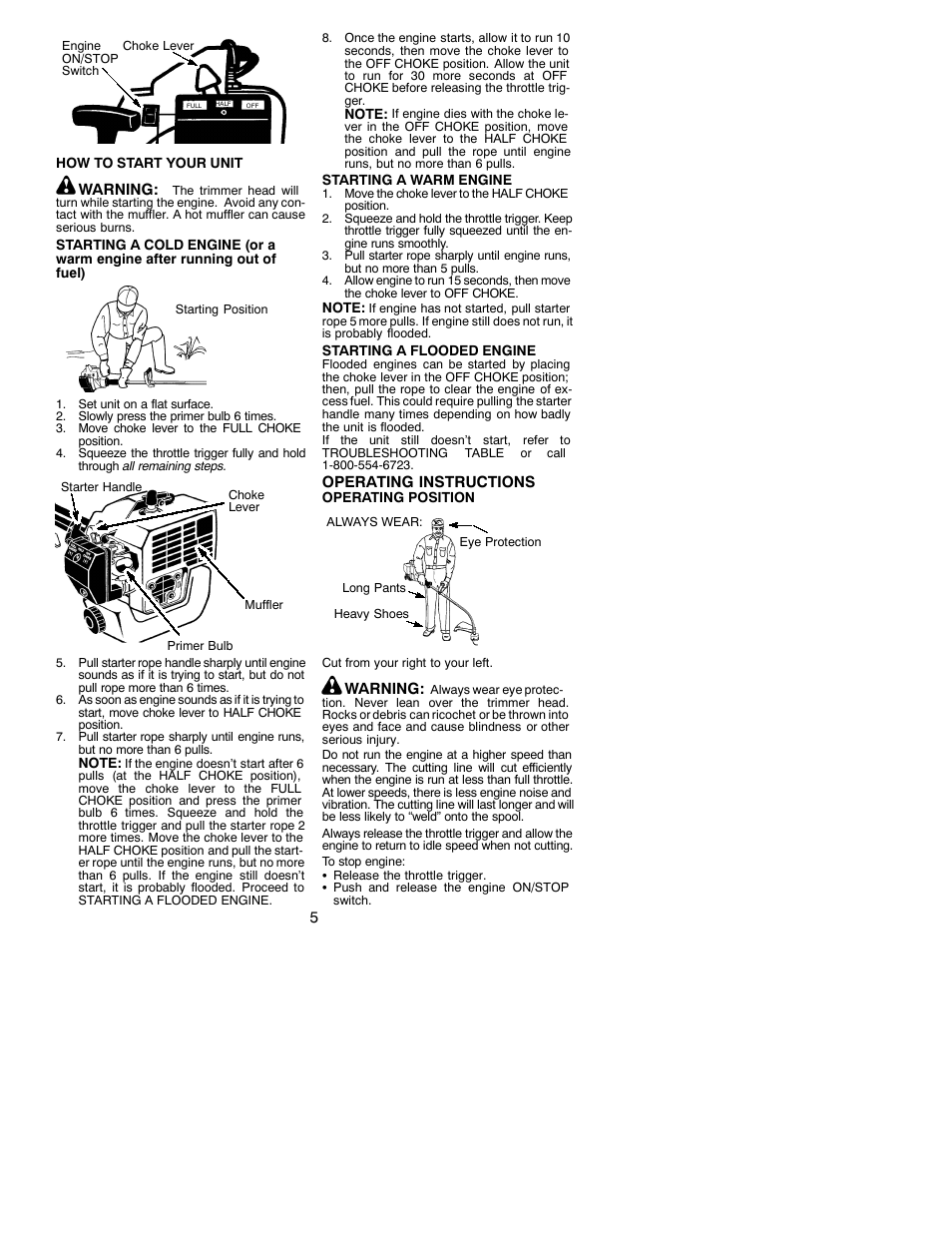 Weed Eater 530086929 User Manual | Page 5 / 11