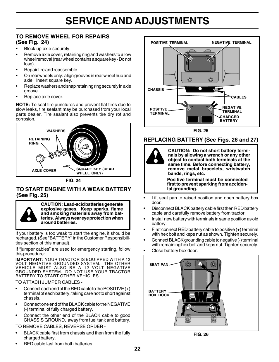 Service and adjustments | Weed Eater 180530 User Manual | Page 22 / 48