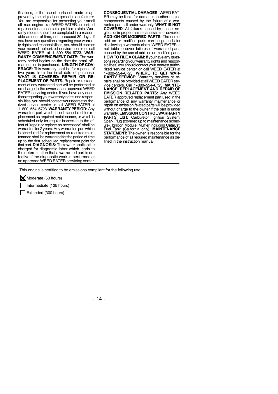 Weed Eater 545146904 User Manual | Page 14 / 14