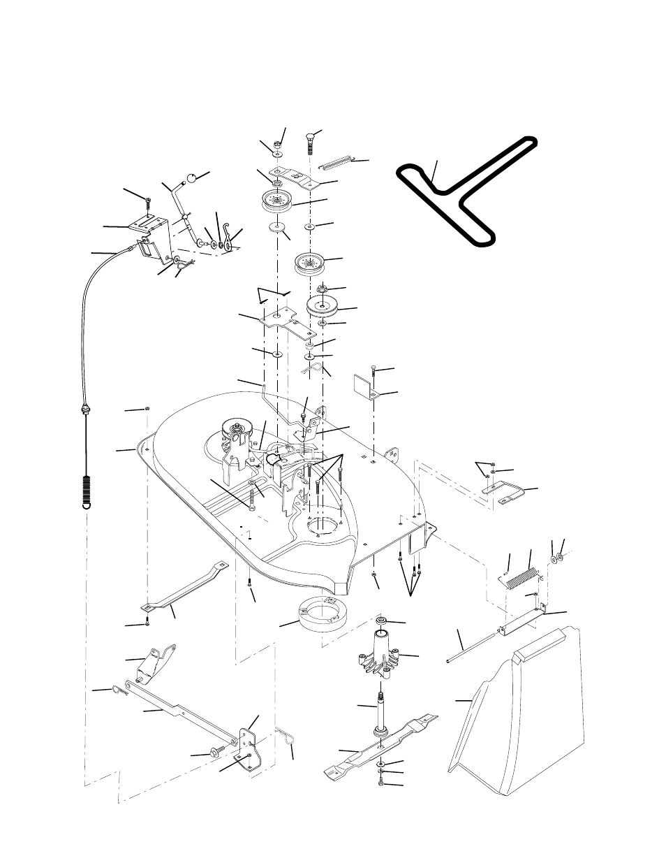 Repair parts, Tractor - - model number we13t38d, Mower deck | Weed Eater 178078 User Manual | Page 40 / 48