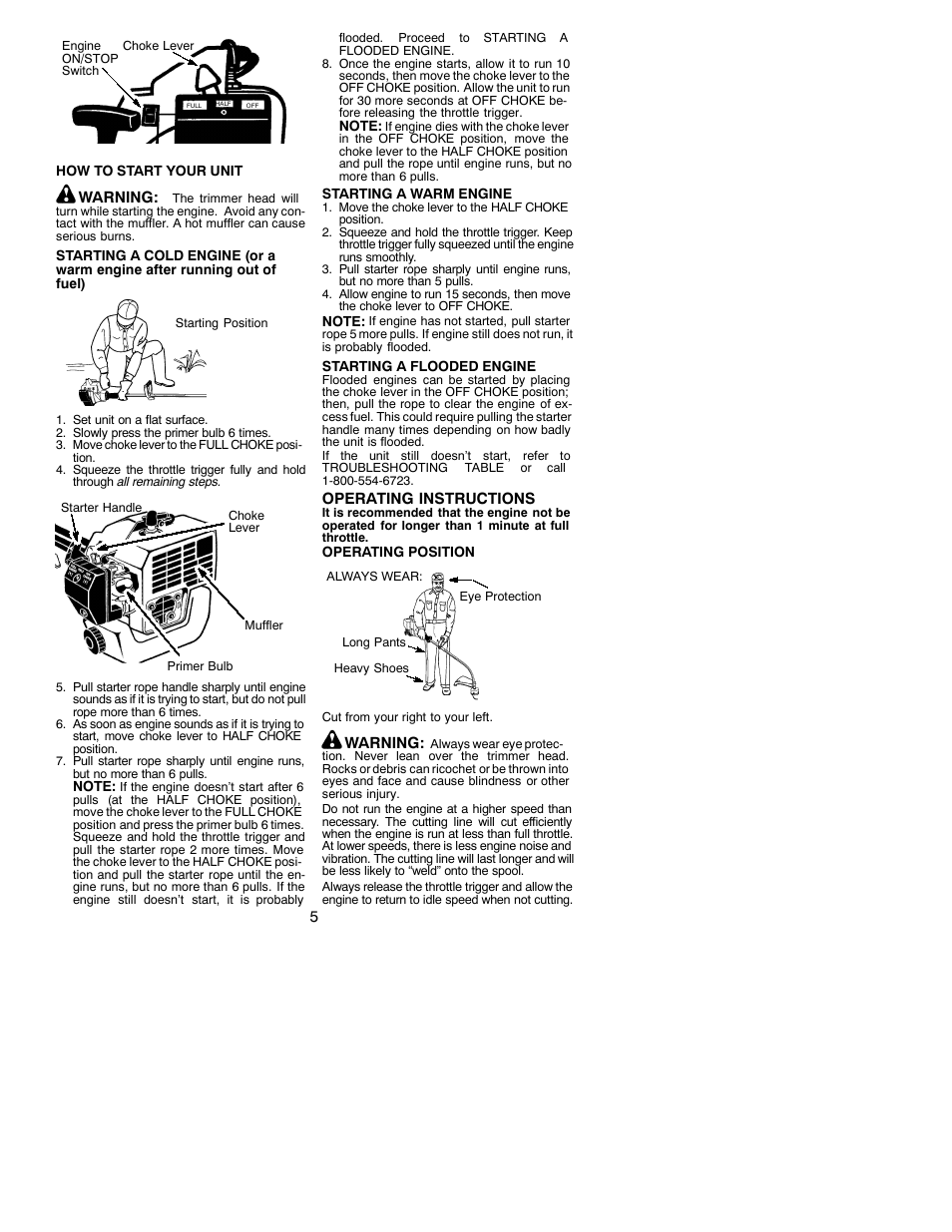 Weed Eater FeatherLite 530163077 User Manual | Page 5 / 11