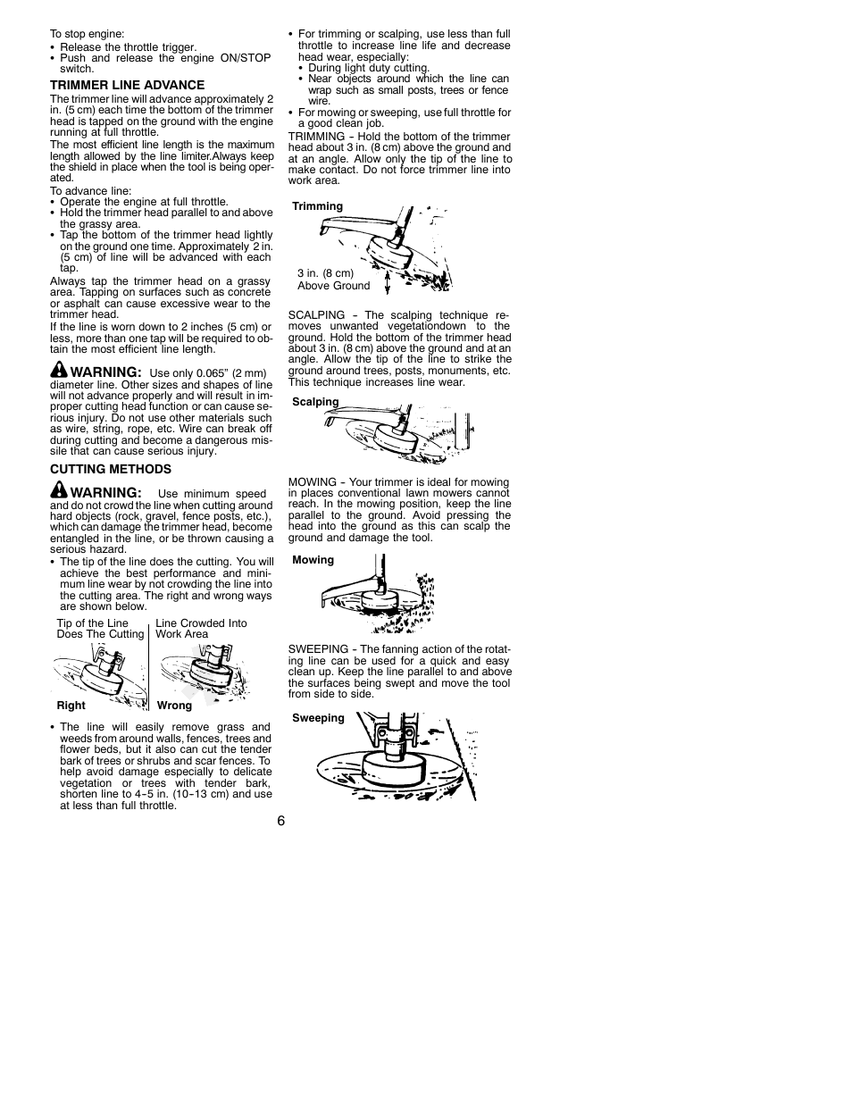 Weed Eater FeatherLite 530163077 User Manual | Page 6 / 11