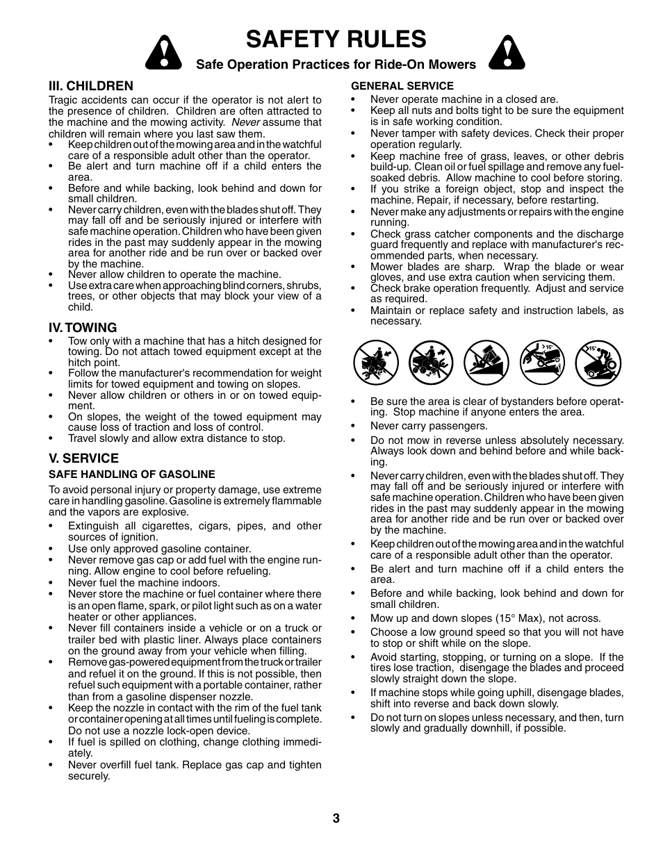 Safety rules | Weed Eater 195383 User Manual | Page 3 / 30