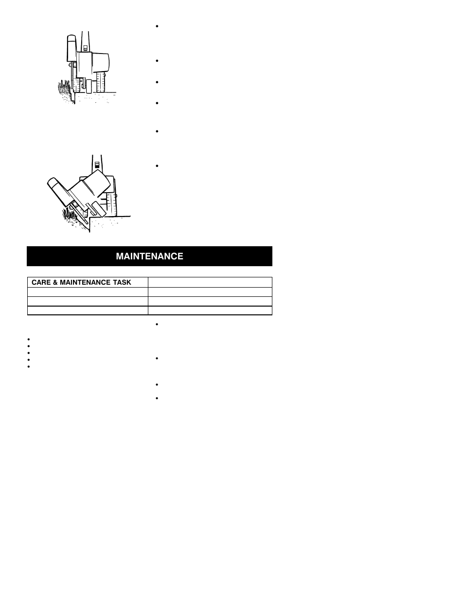 Maintenance | Weed Eater PE225 User Manual | Page 6 / 8