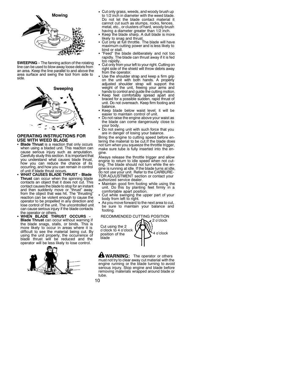 Weed Eater 530086916 User Manual | Page 10 / 15