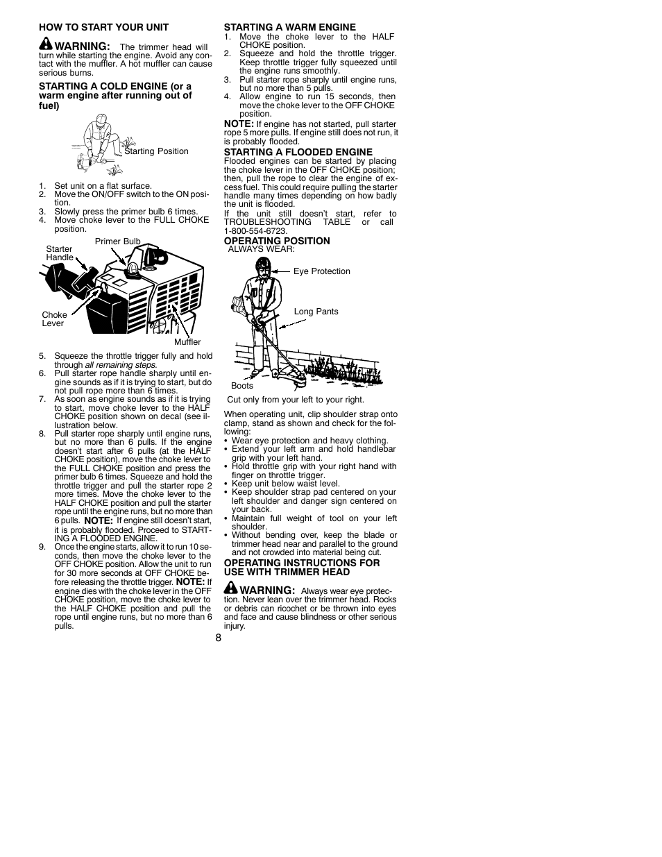 Weed Eater 530086916 User Manual | Page 8 / 15