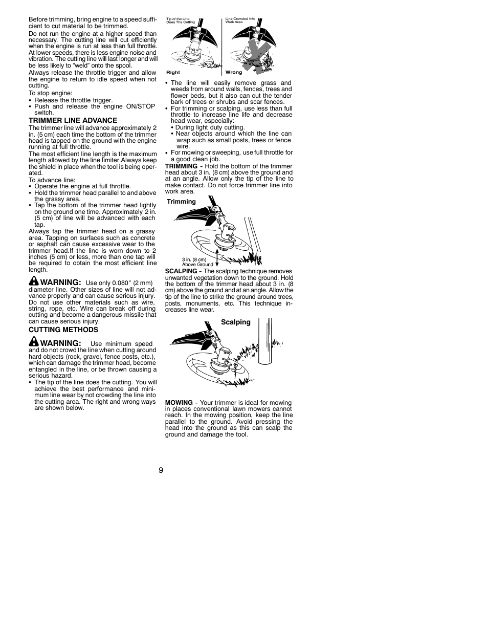 Weed Eater 530086916 User Manual | Page 9 / 15