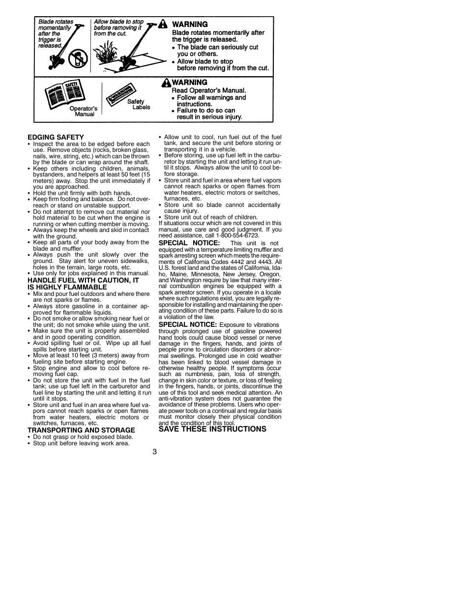 Weed Eater 530088959 User Manual | Page 3 / 8