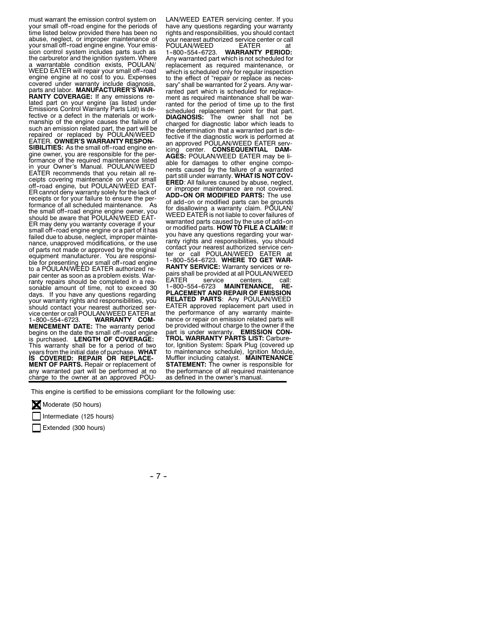 Weed Eater 530086312 User Manual | Page 7 / 7