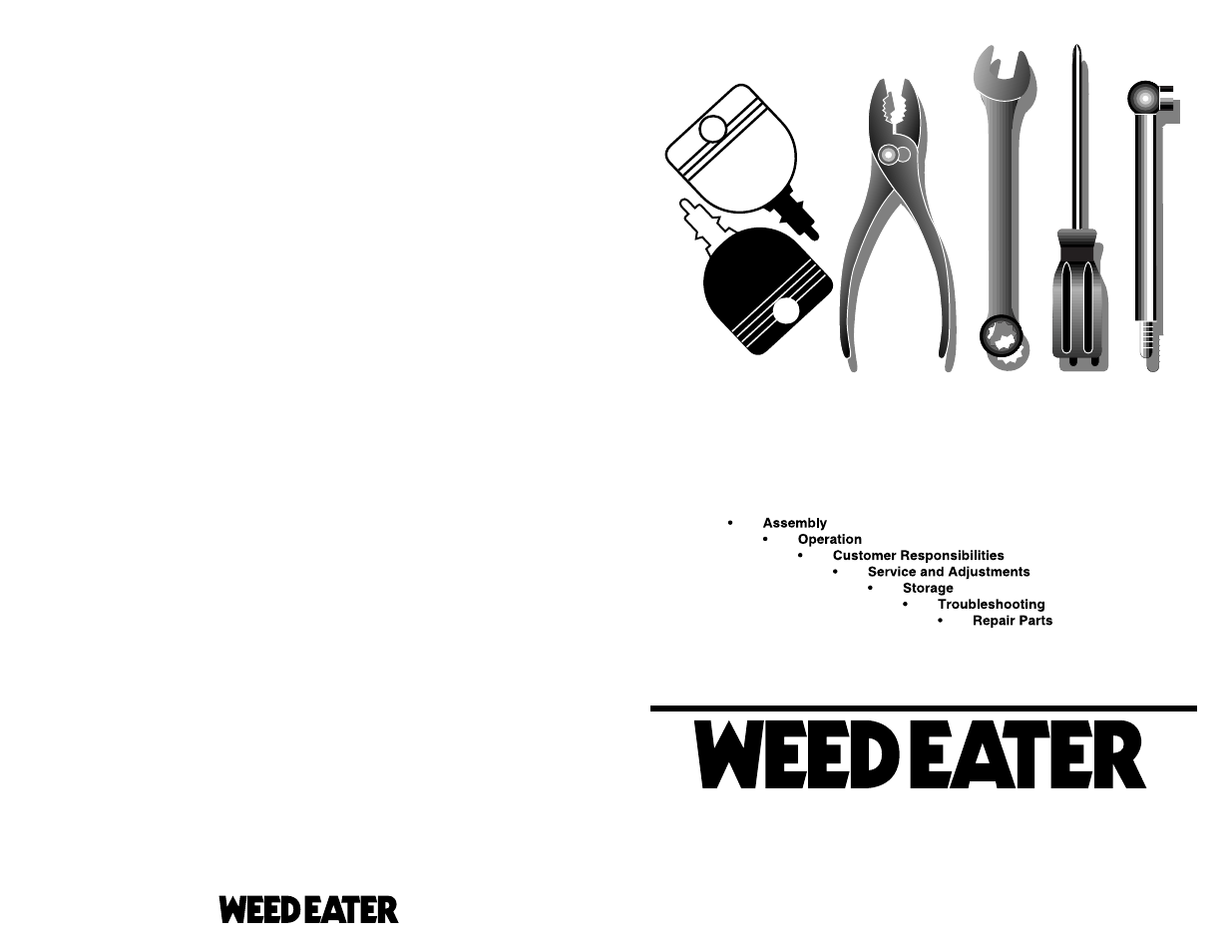 Weed Eater 259723 User Manual | 24 pages
