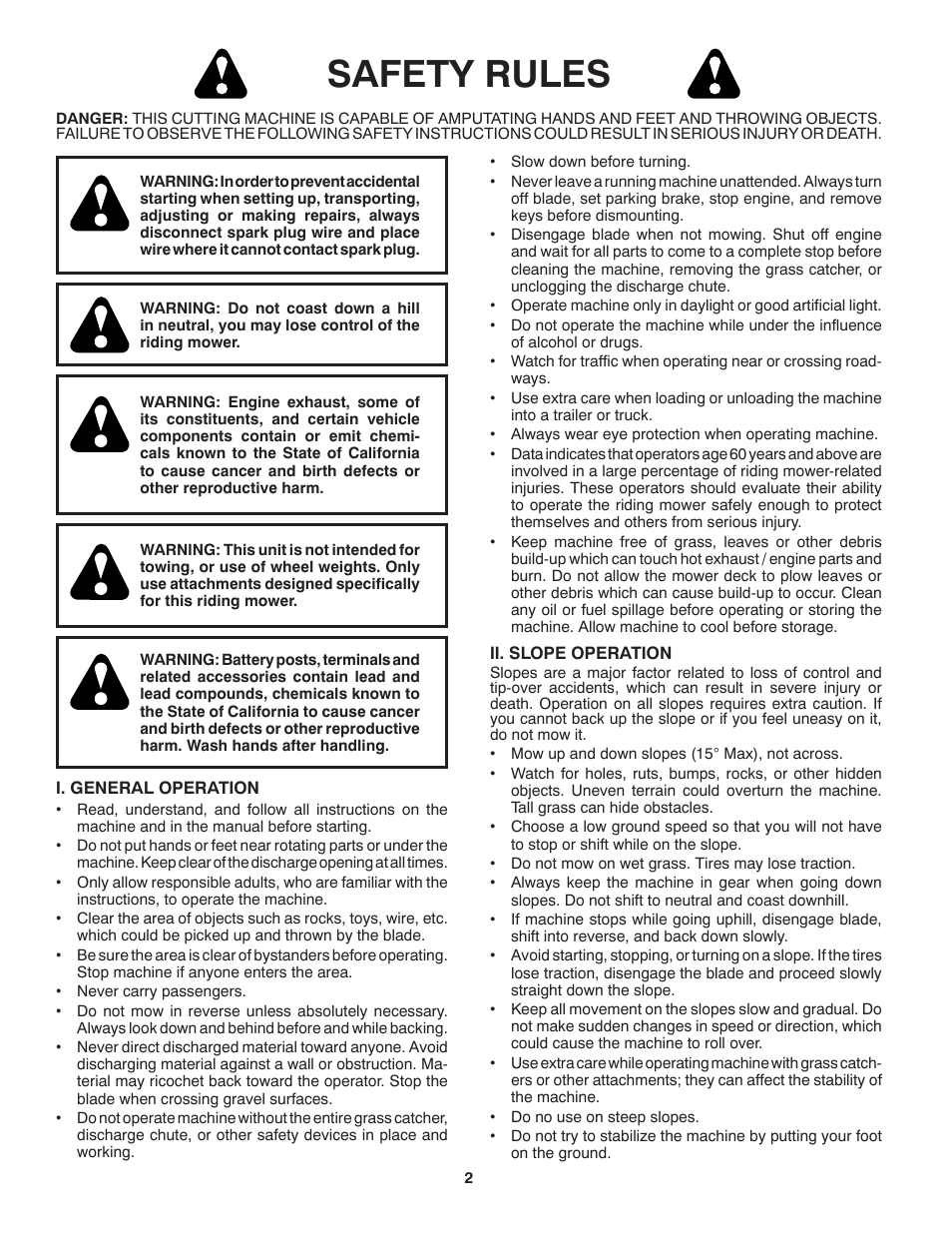 Safety rules | Weed Eater 532 43 46-60 User Manual | Page 2 / 12