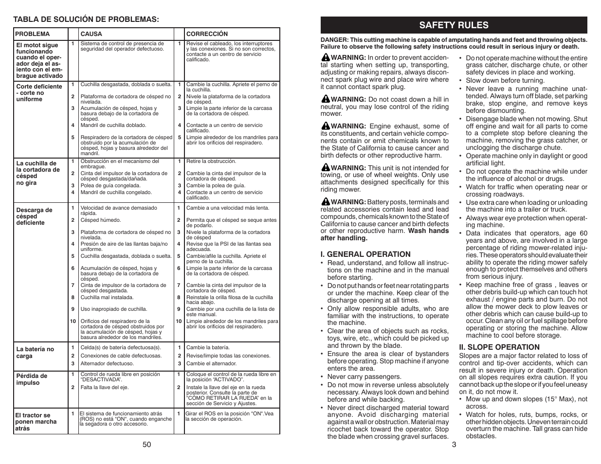 Safety rules | Weed Eater WELRV1 User Manual | Page 3 / 26