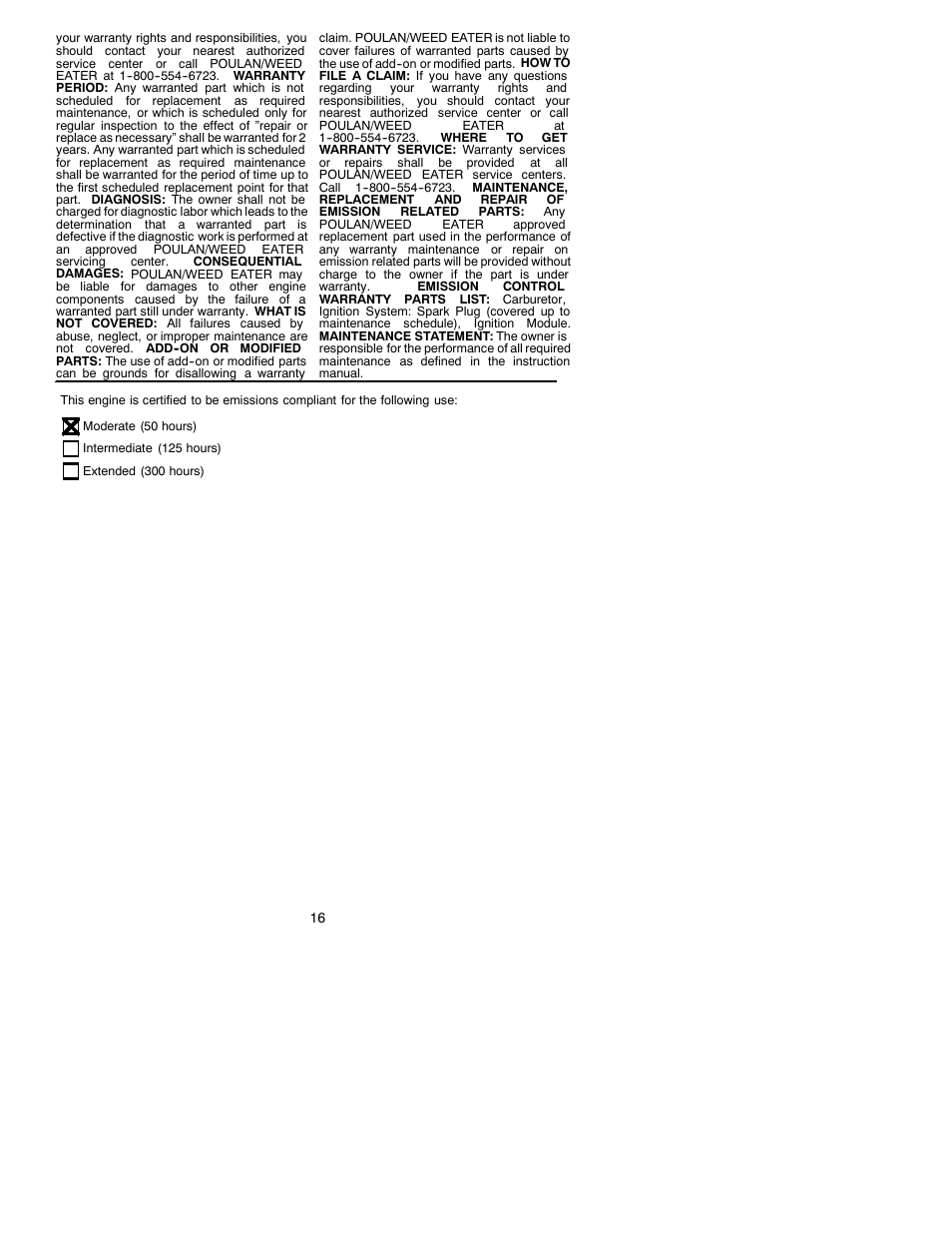 Weed Eater 530088132 User Manual | Page 16 / 16