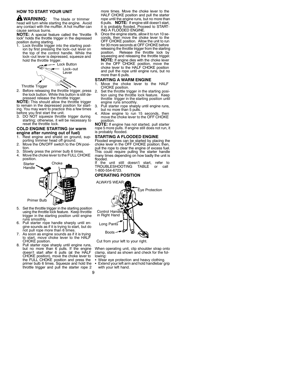 Weed Eater 530088132 User Manual | Page 9 / 16