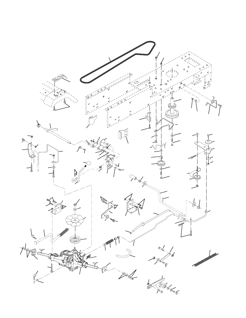Repair parts, Tractor - - model number sgt18h46b, Drive | Weed Eater SGT18H46B User Manual | Page 34 / 48