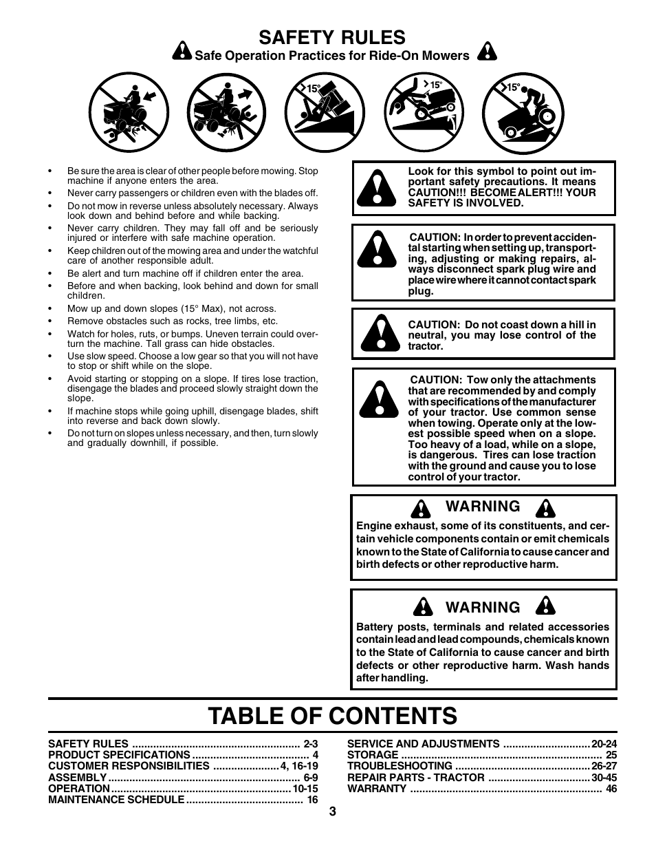 Weed Eater 177599 User Manual | Page 3 / 48