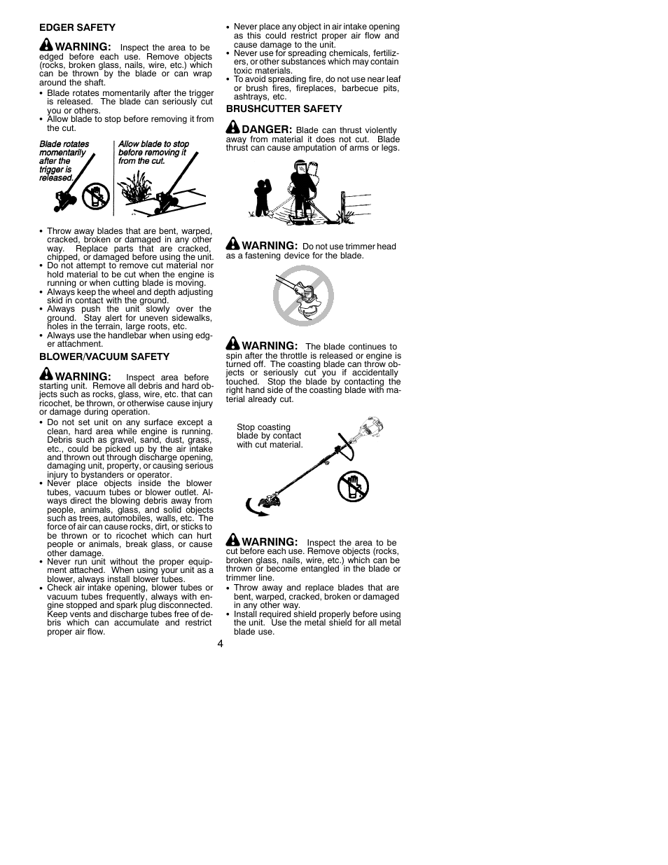 Weed Eater 530088154 User Manual | Page 4 / 16