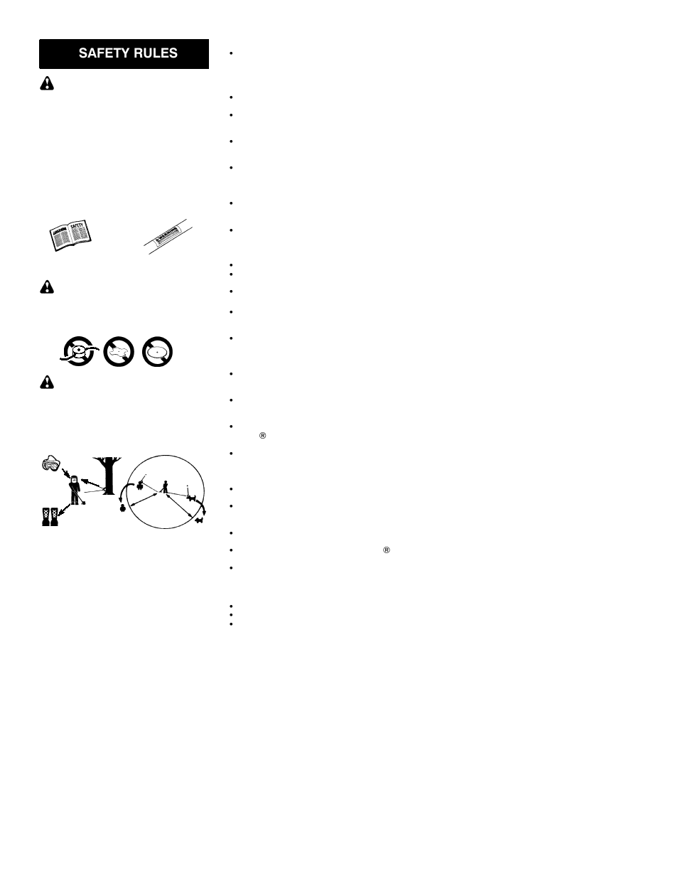 Safety rules | Weed Eater 530086281 User Manual | Page 2 / 7