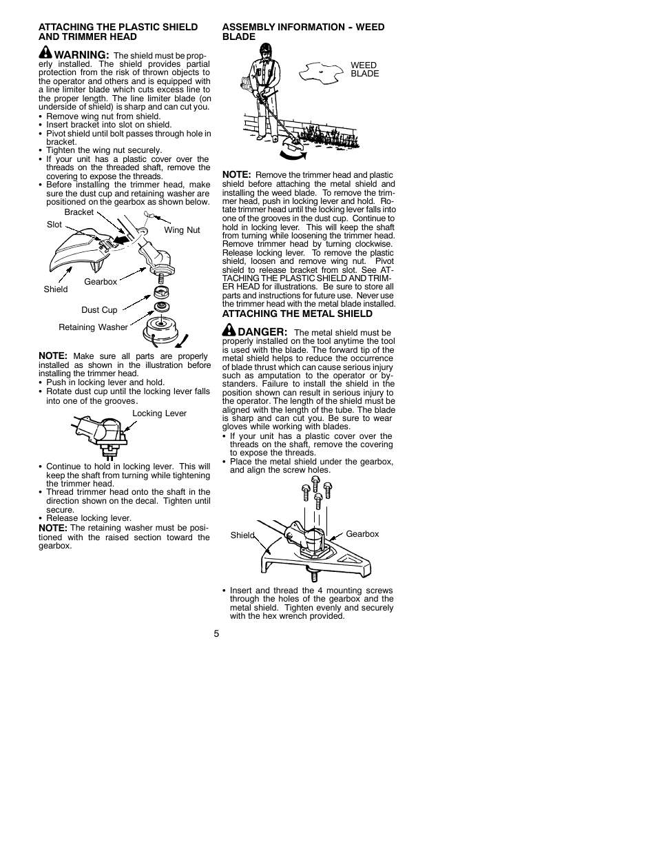 Weed Eater 530088774 User Manual | Page 5 / 11