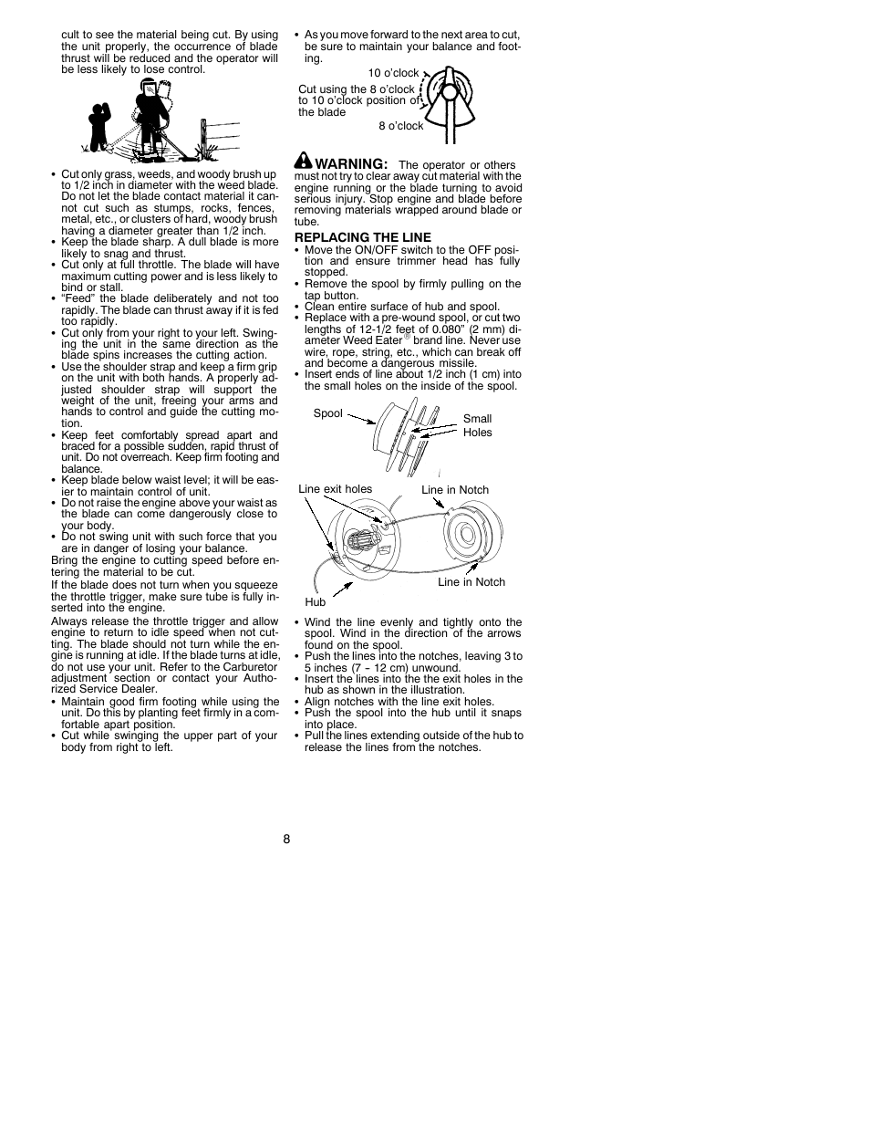 Weed Eater 530088774 User Manual | Page 8 / 11
