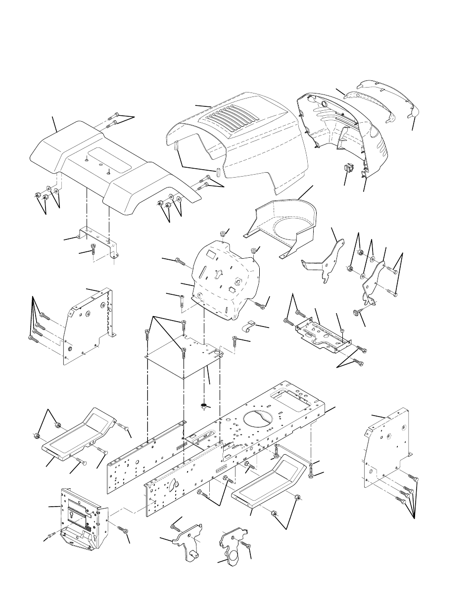 Repair parts, Chassis and enclosures | Weed Eater 177677 User Manual | Page 30 / 48