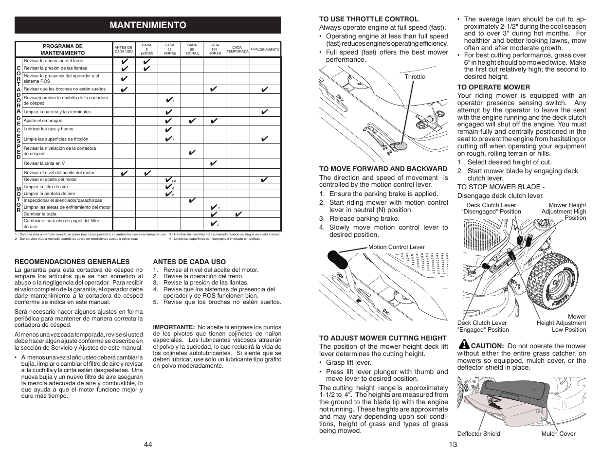 Mantenimiento | Weed Eater WELRVBA30 User Manual | Page 13 / 28