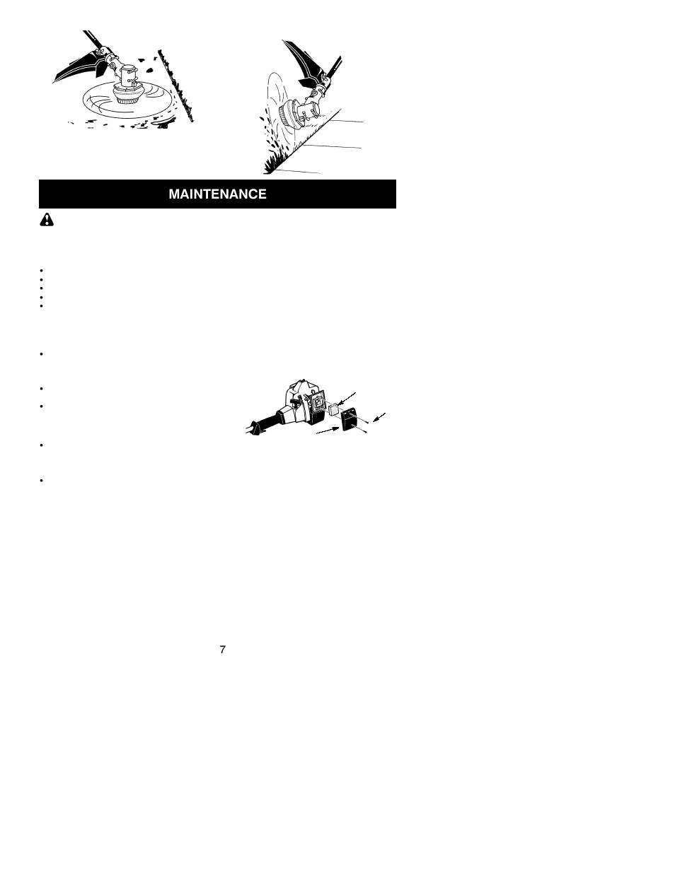 Maintenance | Weed Eater TWIST-N-EDGE 530163454 User Manual | Page 7 / 12