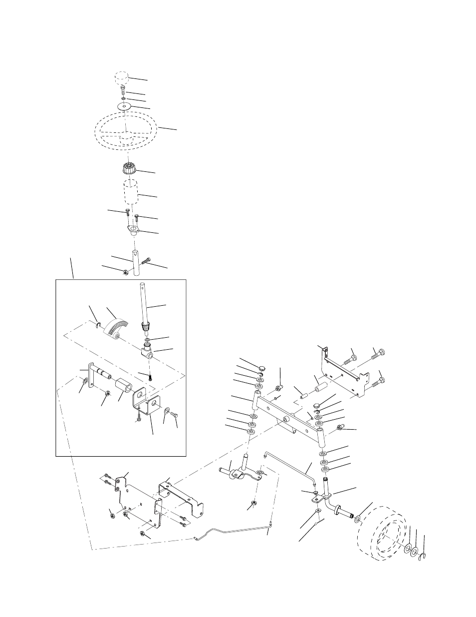 Repair parts, Steering | Weed Eater 171883 User Manual | Page 34 / 48